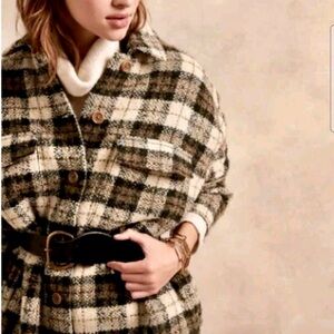 OVERSIZED ITALIAN BOUCLÉ SHIRT JACKET